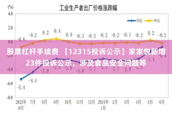 股票杠杆手续费 【12315投诉公示】家家悦新增23件投诉公示，涉及食品安全问题等