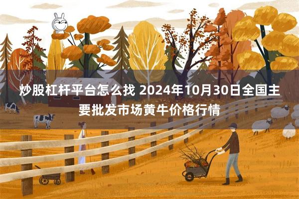 炒股杠杆平台怎么找 2024年10月30日全国主要批发市场黄牛价格行情