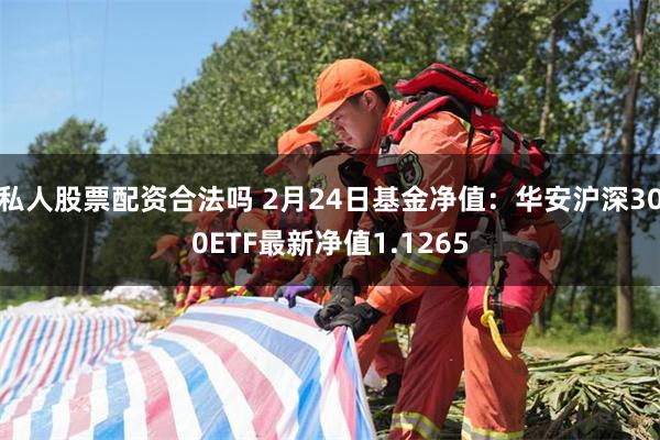 私人股票配资合法吗 2月24日基金净值：华安沪深300ETF最新净值1.1265