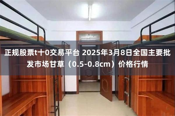 正规股票t十0交易平台 2025年3月8日全国主要批发市场甘草（0.5-0.8cm）价格行情